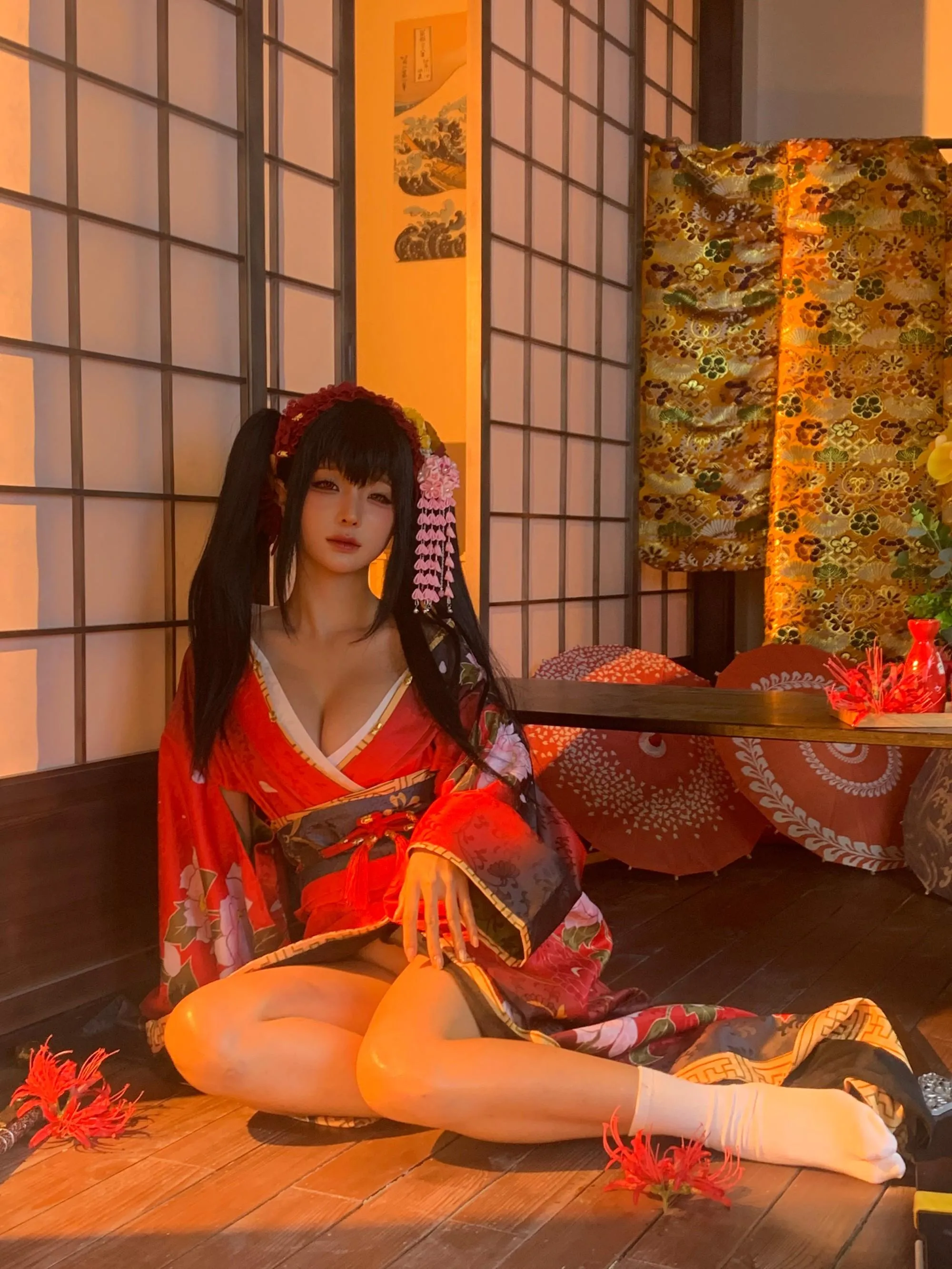 蠢沫沫 – NO.304 狂三和服cos-狂三 花絮 [114P]插图5